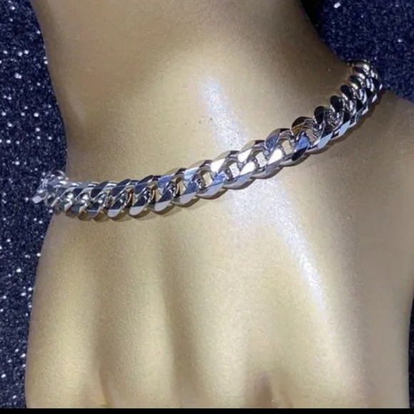 2 Pcs/Set Necklace Bracelet For Men/Women,Classic Fashion Y2k Stainless Steel. - Picture 5 of 12